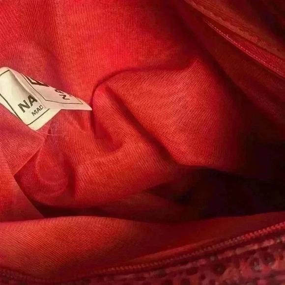 Vintage Alentino Nas Bag Korea Patchwork Mixed Media Abstract crossbody … - Picture 7 of 10